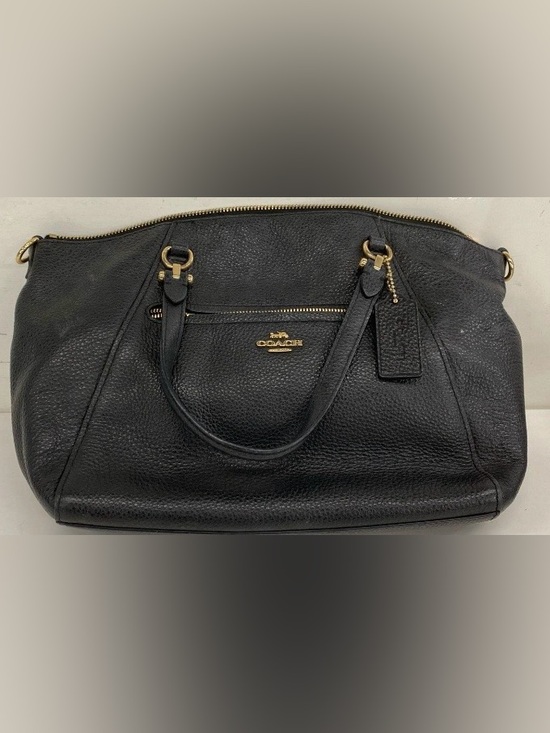 Coach Handbags - Price Drop! Coach Black Pebbled Leather Prairie Satchel Shoulder Bag